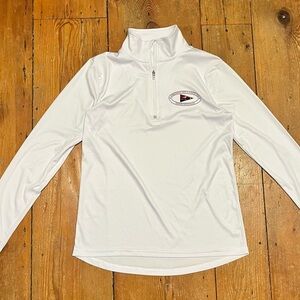 White Quarter-Zip Pullover